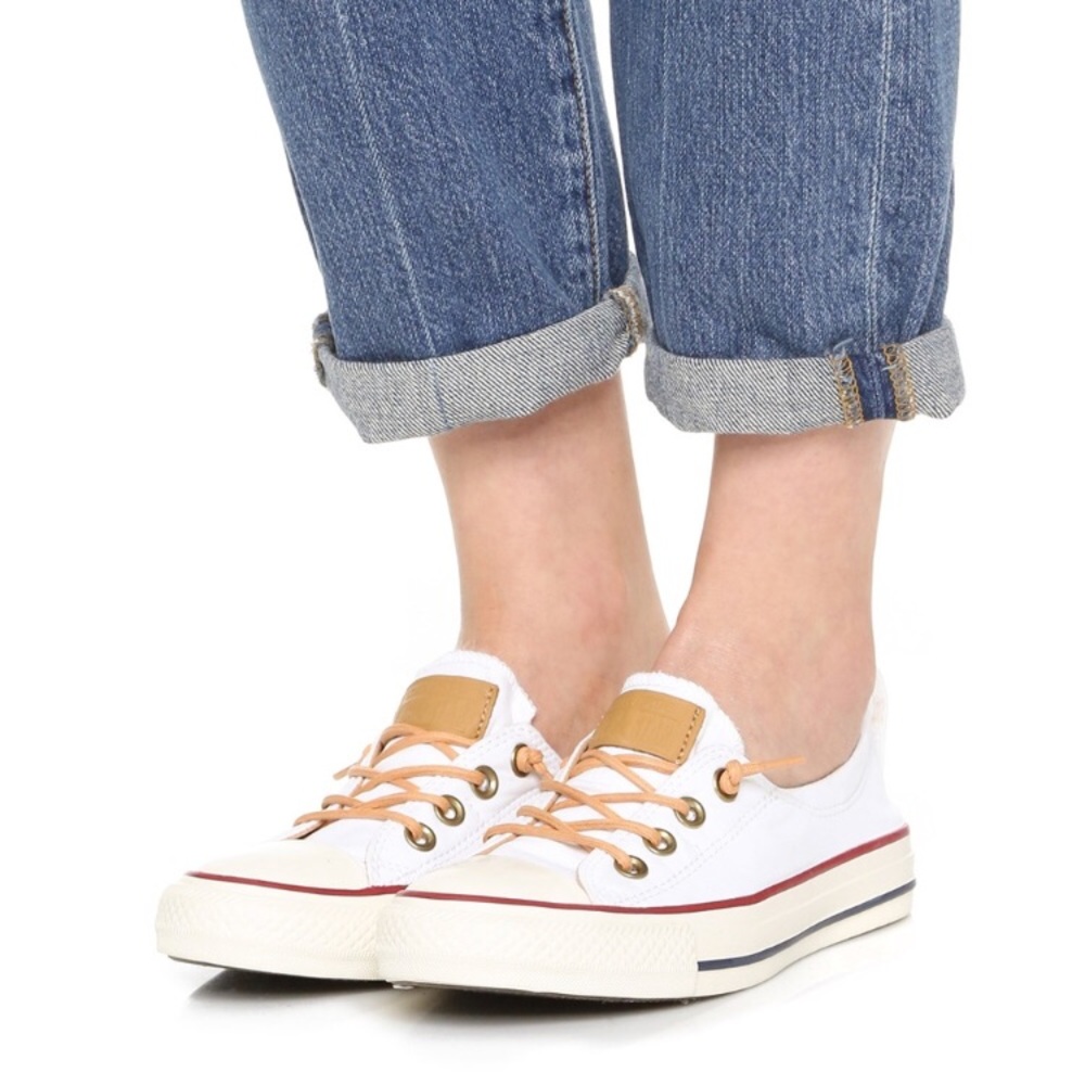 Converse 6.5 Women’s white slip ons BRAND NEW...